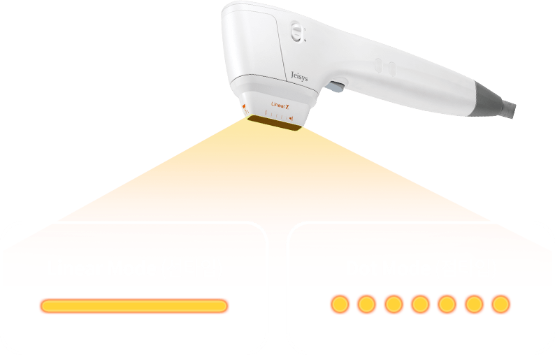 linear mode(선타입), dot mode(점타입)